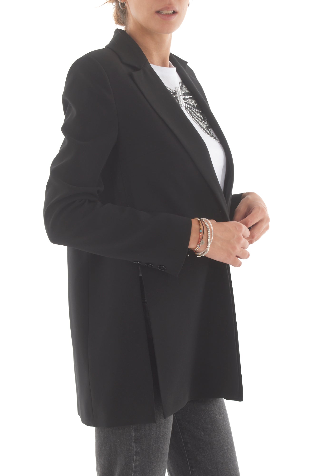 Giacca con spacchi laterali Imperial- Nero