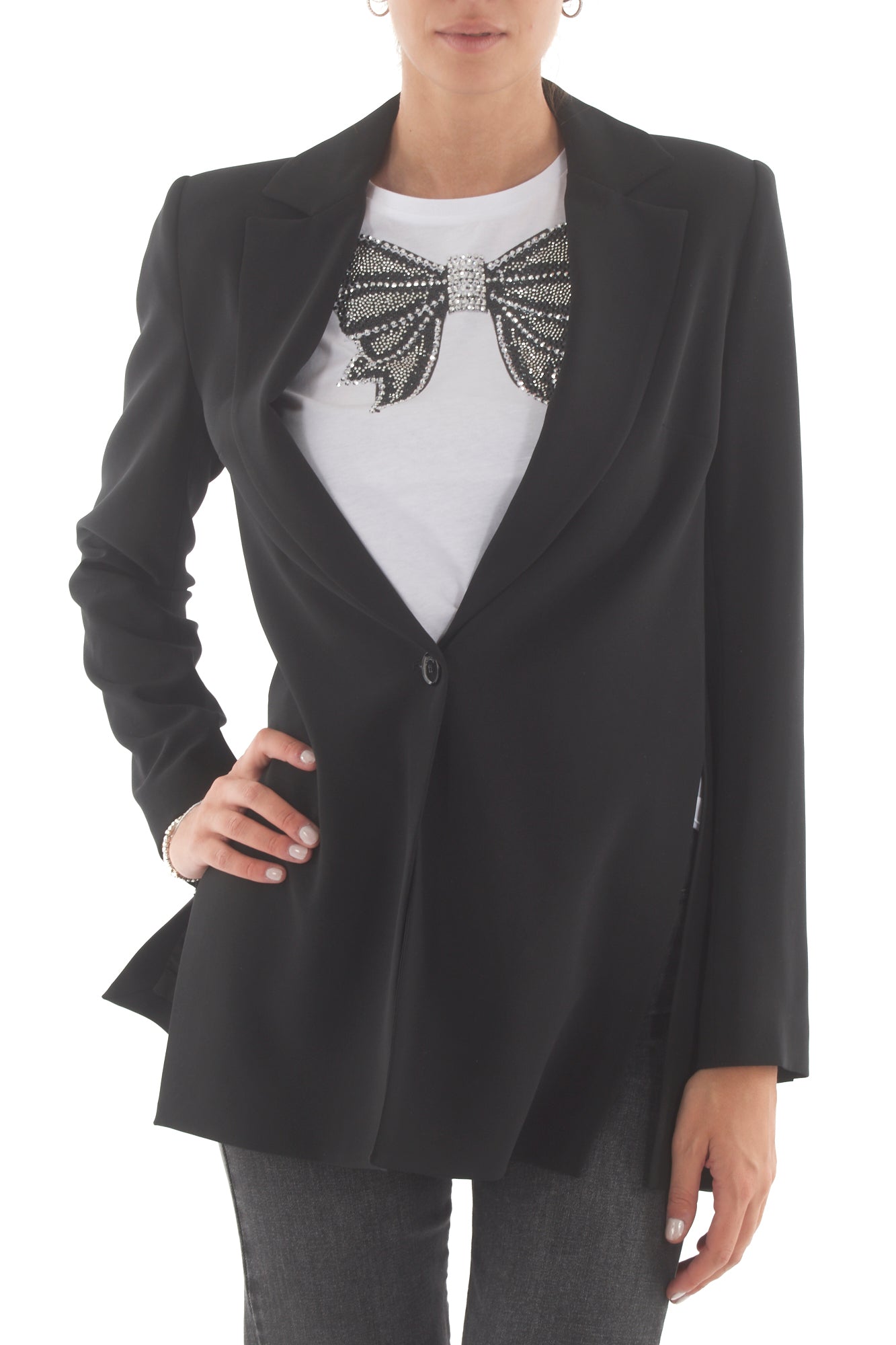 Giacca con spacchi laterali Imperial- Nero