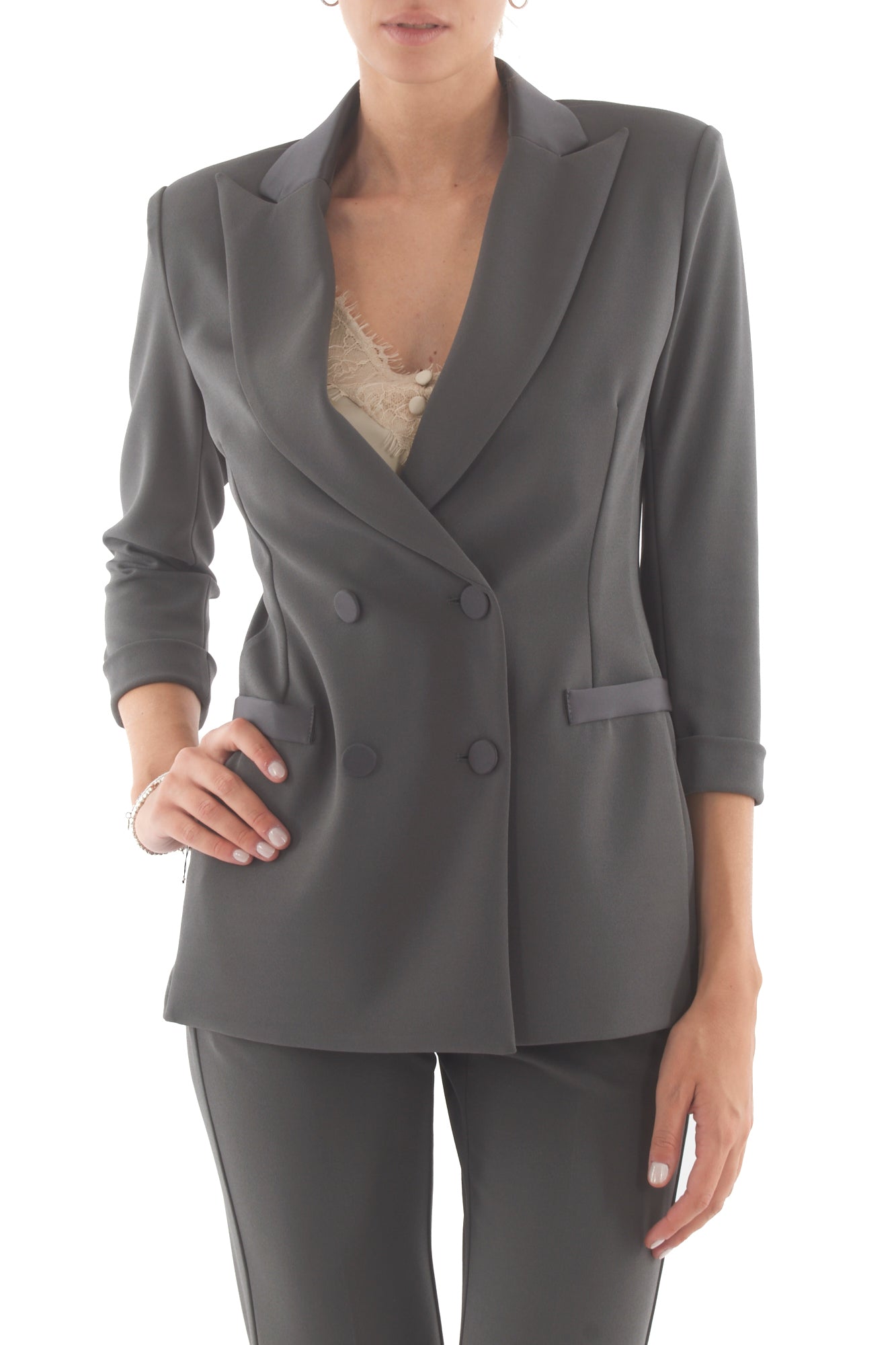 Giacca manica 3/4 Imperial - Piombo