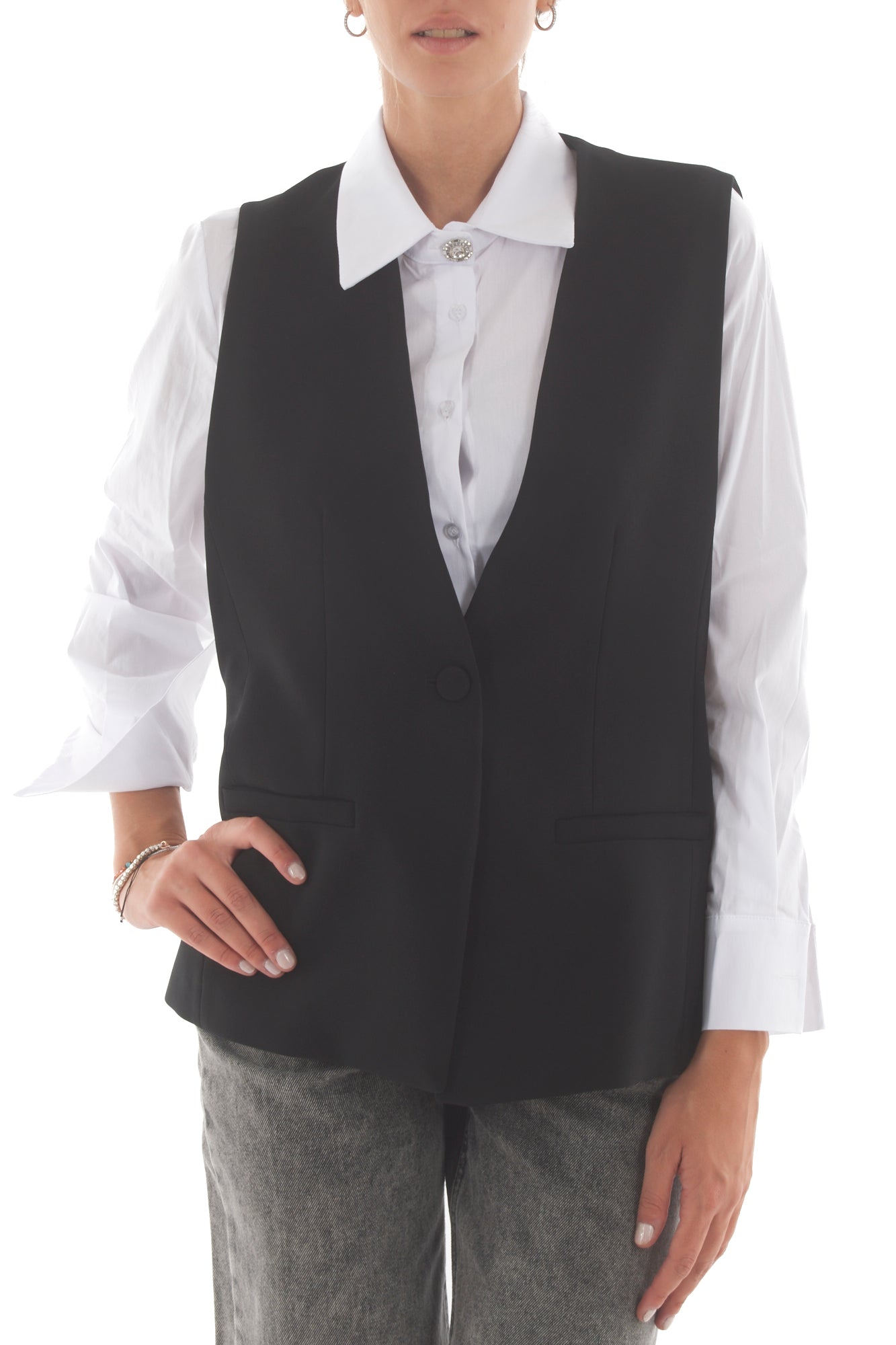 Gilet lungo Imperial - Nero