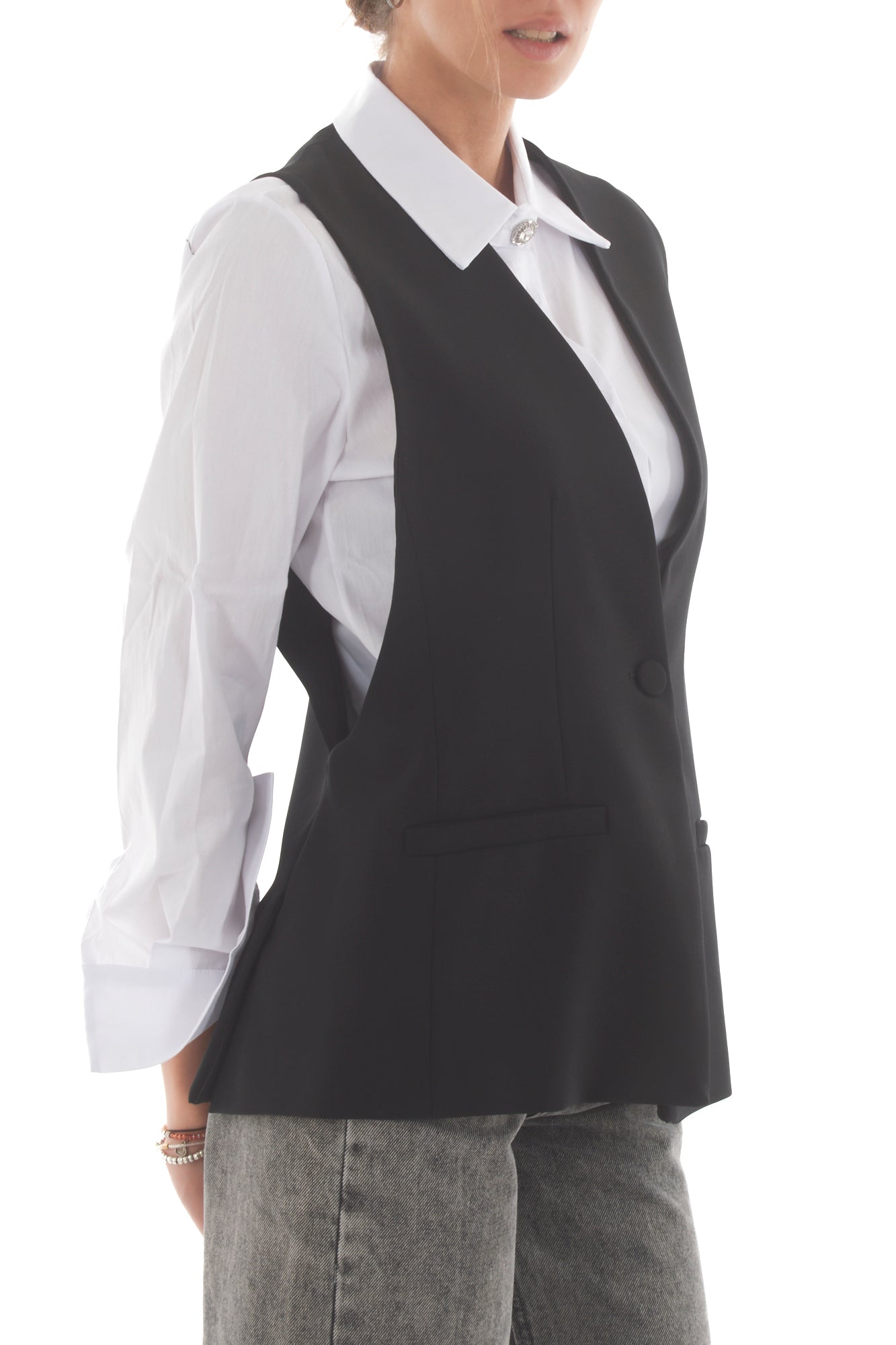 Gilet lungo Imperial - Nero