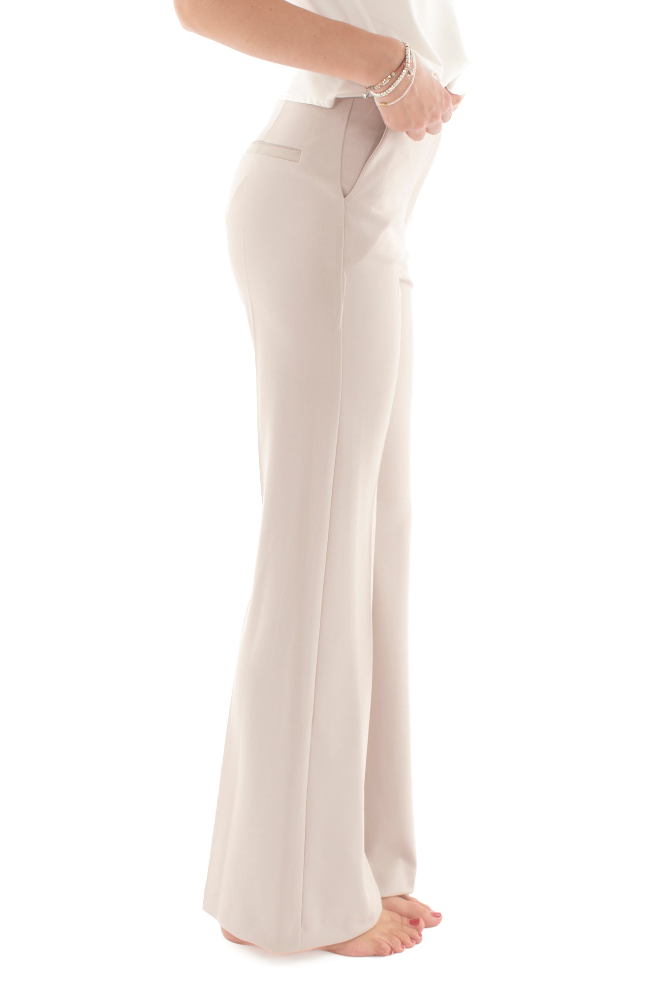 Pantalone a zampetta Imperial - Beige