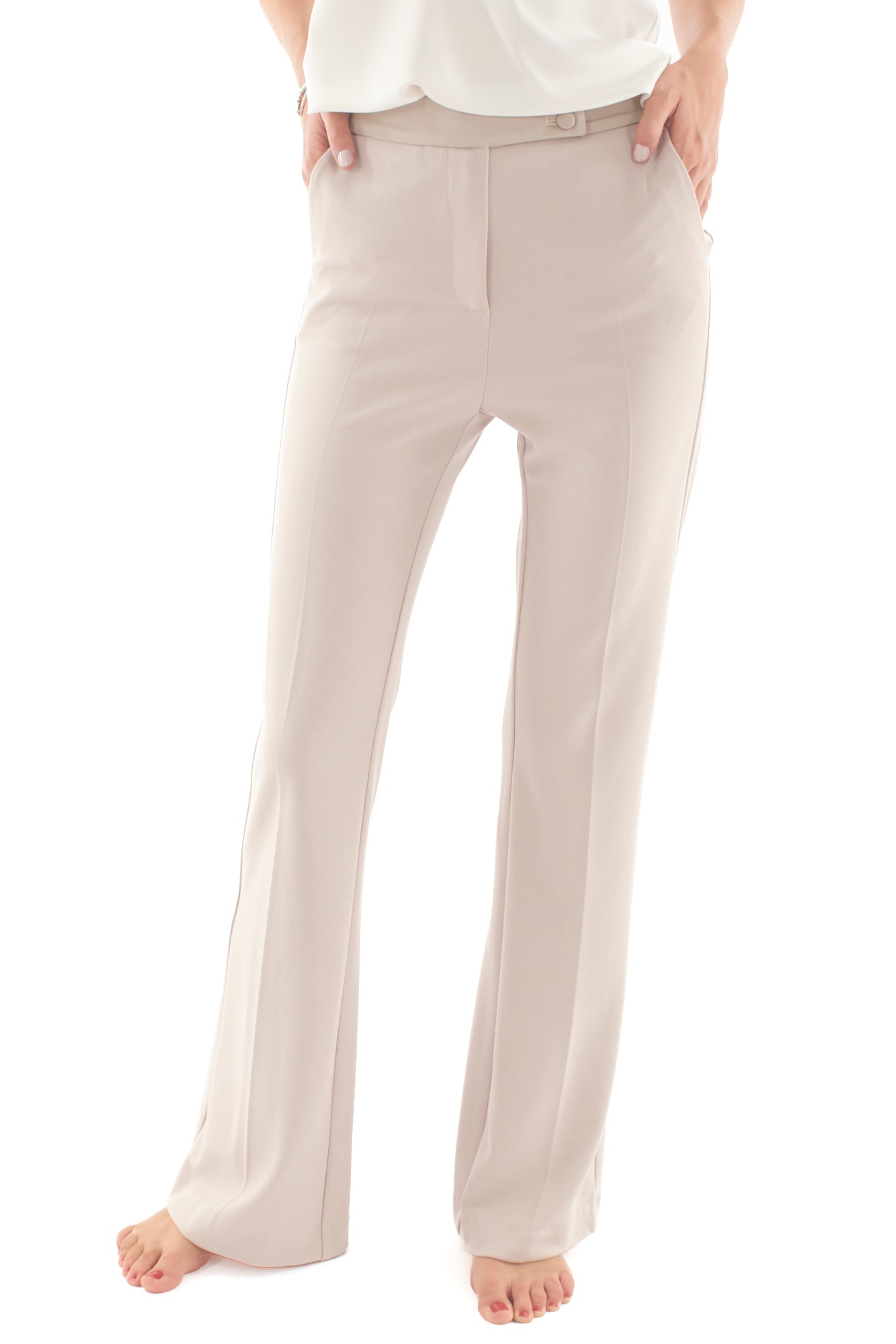 Pantalone a zampetta Imperial - Beige