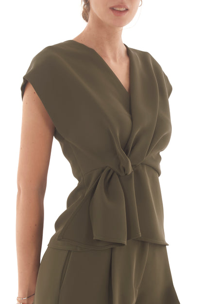 Maglia con nodo di lato King Kong - Verde