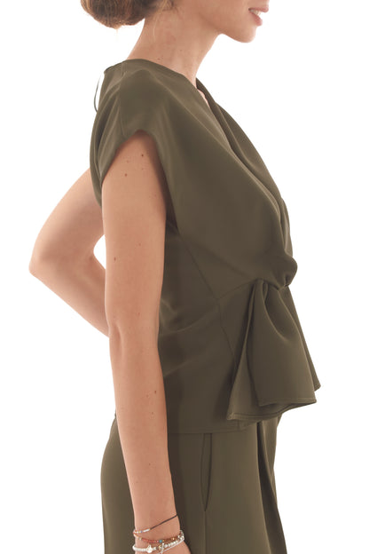 Maglia con nodo di lato King Kong - Verde