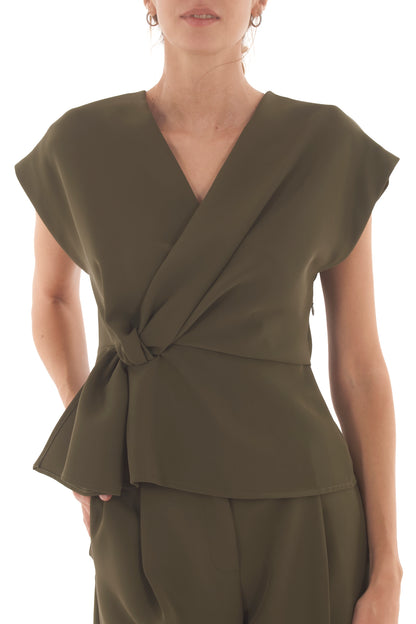 Maglia con nodo di lato King Kong - Verde