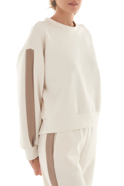 Felpa con banda laterale Metoo - Burro