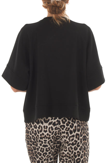 Felpa mezze maniche Metoo - Nero