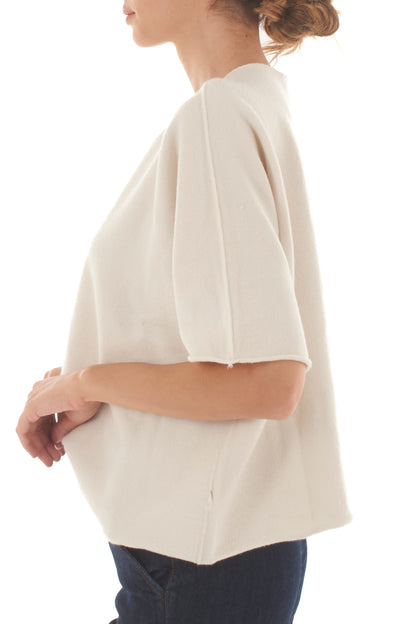 Maglione mezze maniche Metoo - Burro