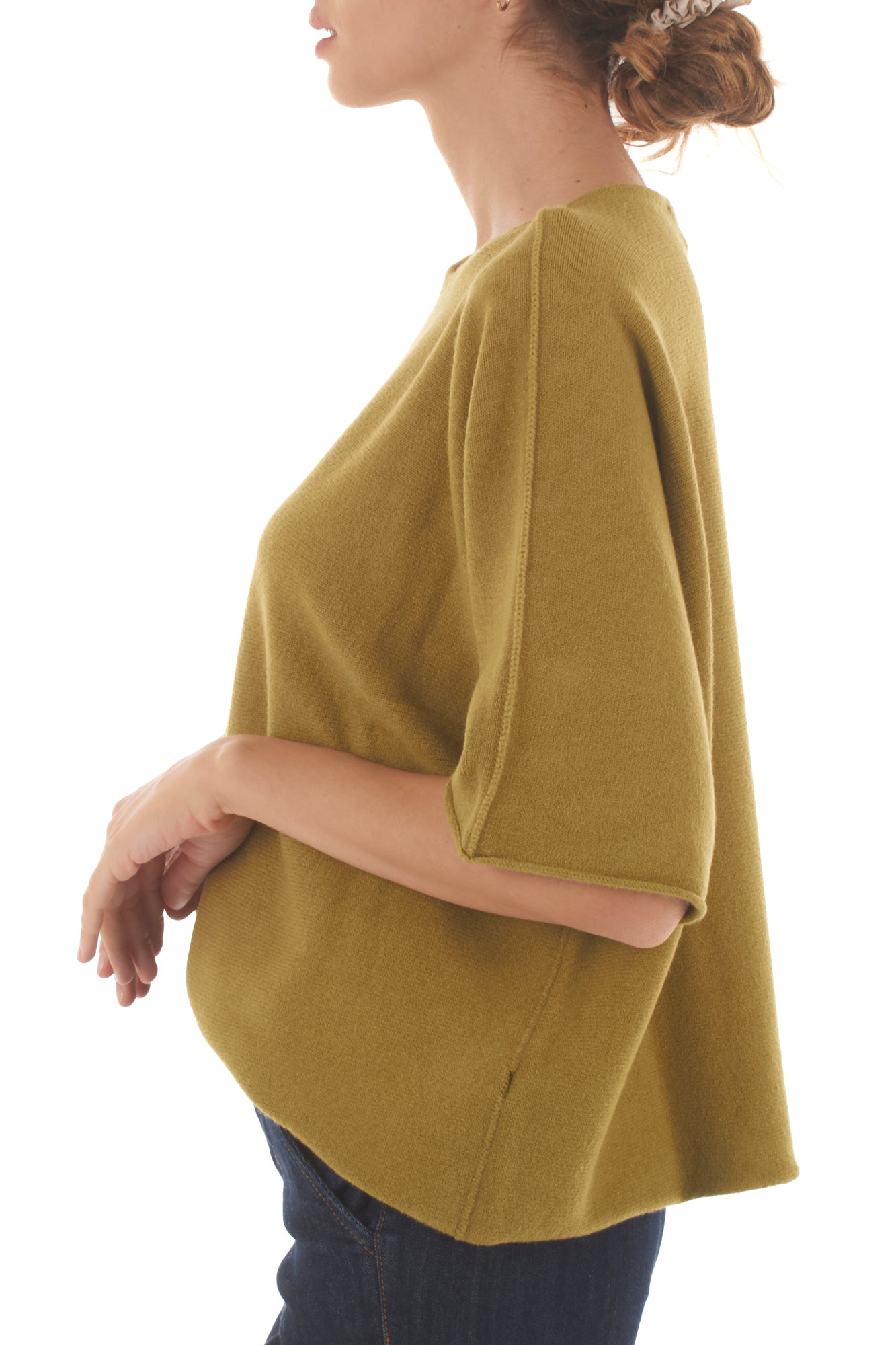 Maglione mezze maniche Metoo - Olio