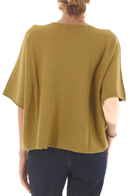 Maglione mezze maniche Metoo - Olio