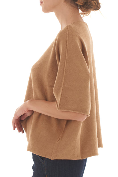 Maglione mezze maniche Metoo - Sabbia