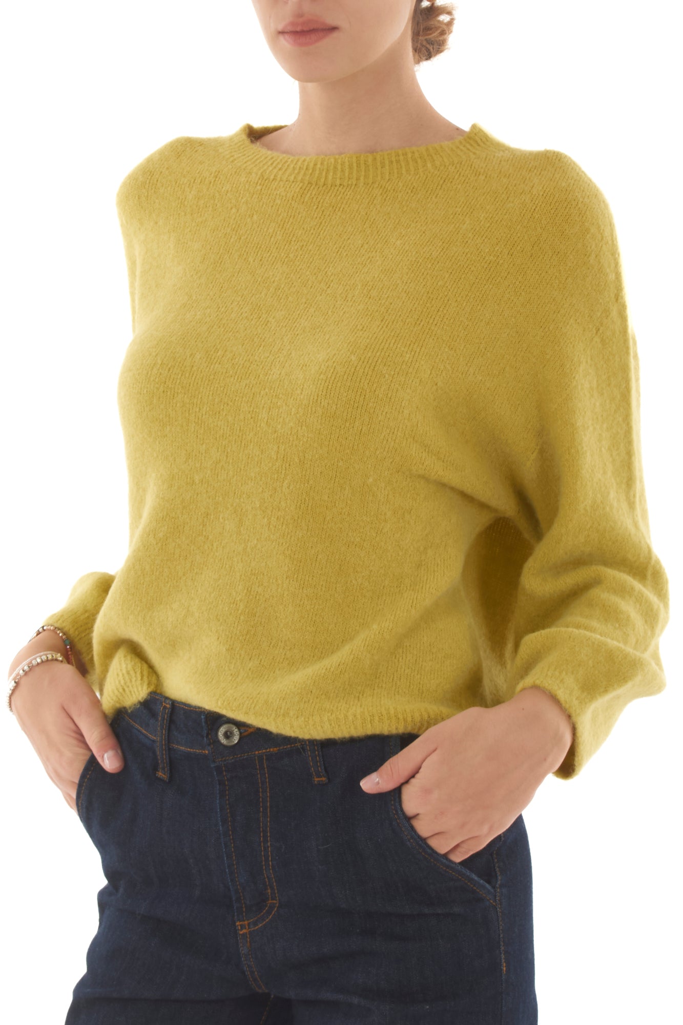 Maglione baby alpaca girocollo Metoo - Olio