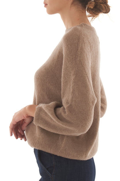 Maglione girocollo Metoo - Sabbia