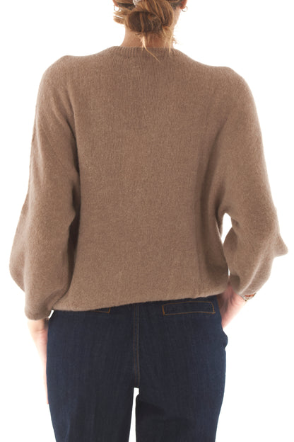 Maglione girocollo Metoo - Sabbia