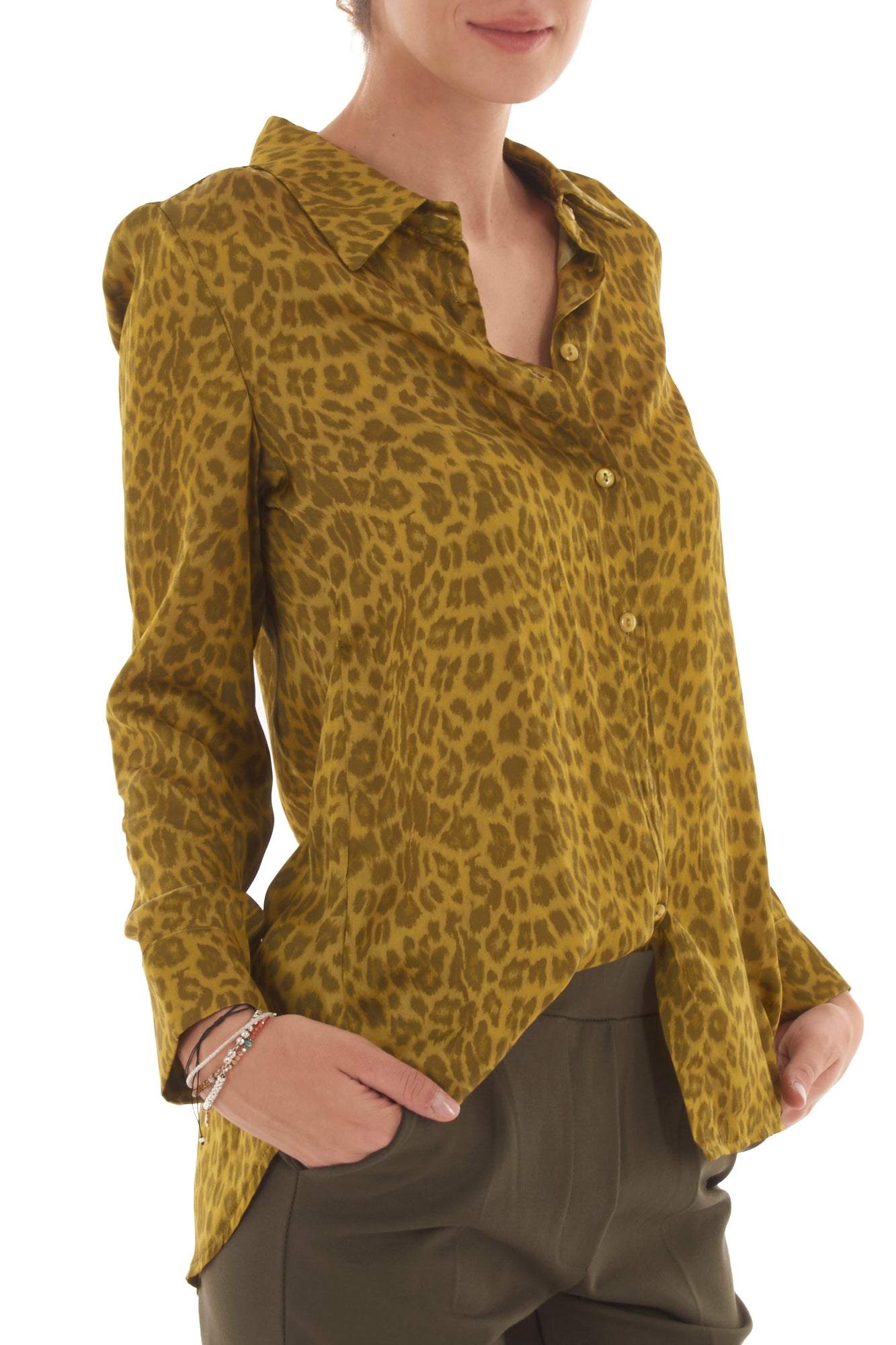 METOO Camicia leopardata Metoo - Olio Olio