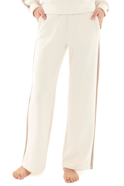 Pantalone con banda laterale Metoo - Burro