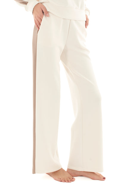 Pantalone con banda laterale Metoo - Burro