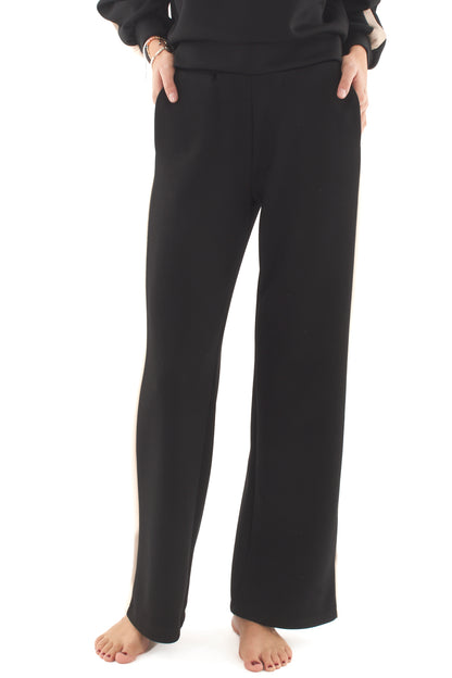 Pantalone con banda laterale Metoo - Nero