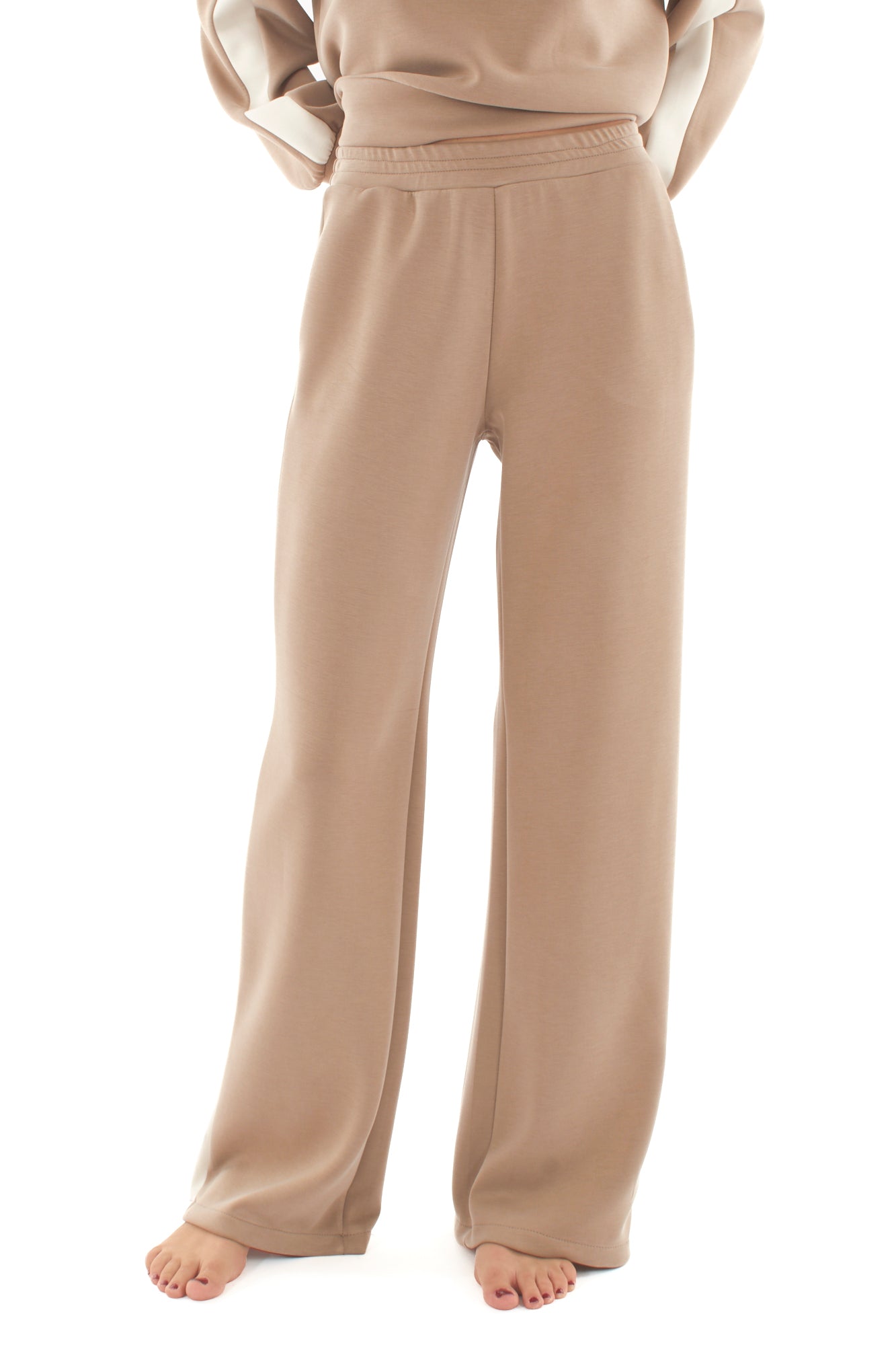 Pantalone con banda laterale Metoo - Tabacco
