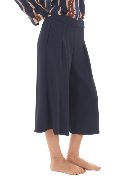 Pantalone corto ampio Metoo - Blu