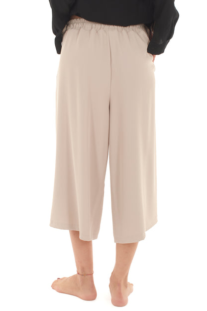 Pantalone corto ampio Metoo - Burro