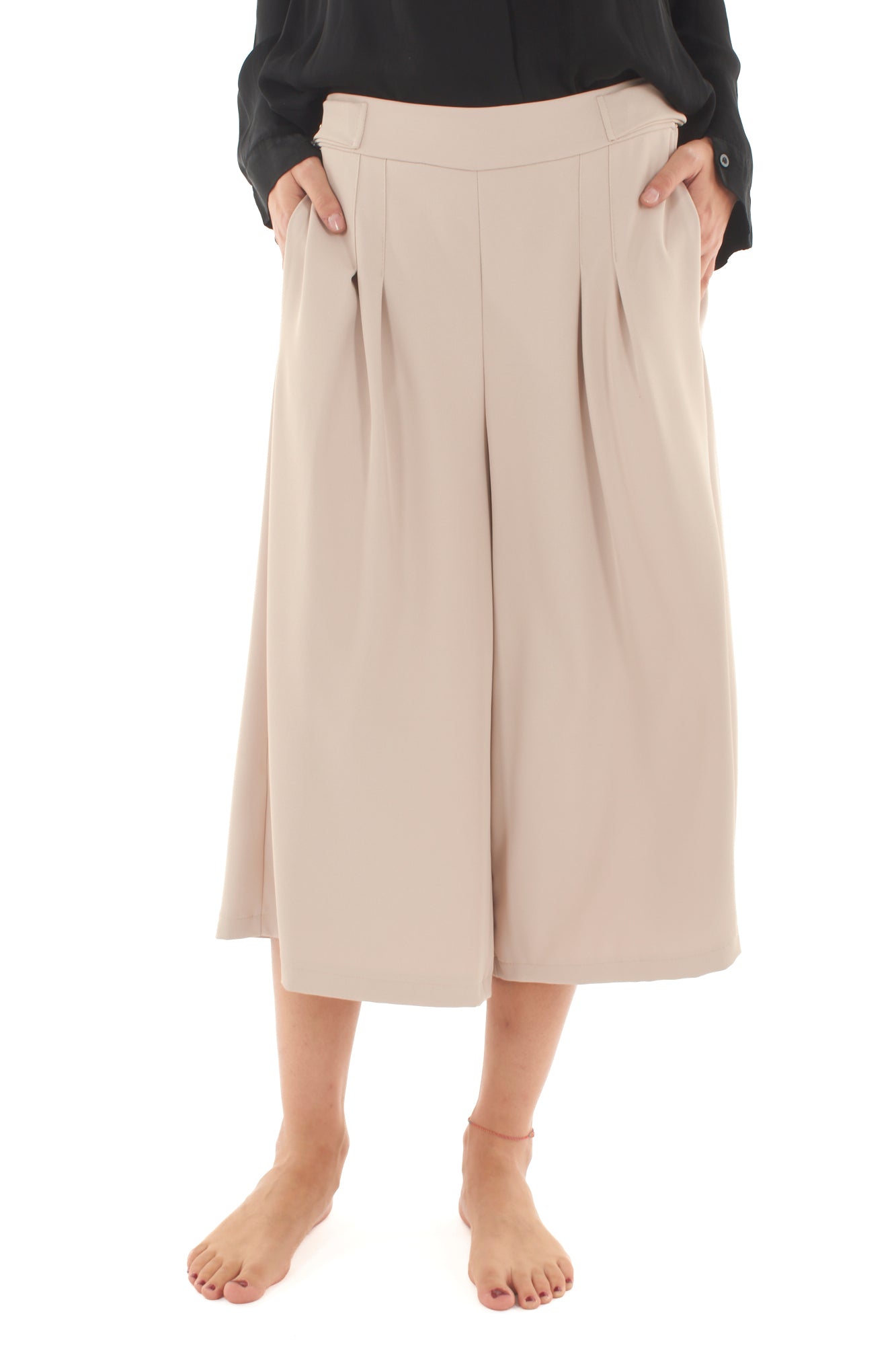 Pantalone corto ampio Metoo - Burro