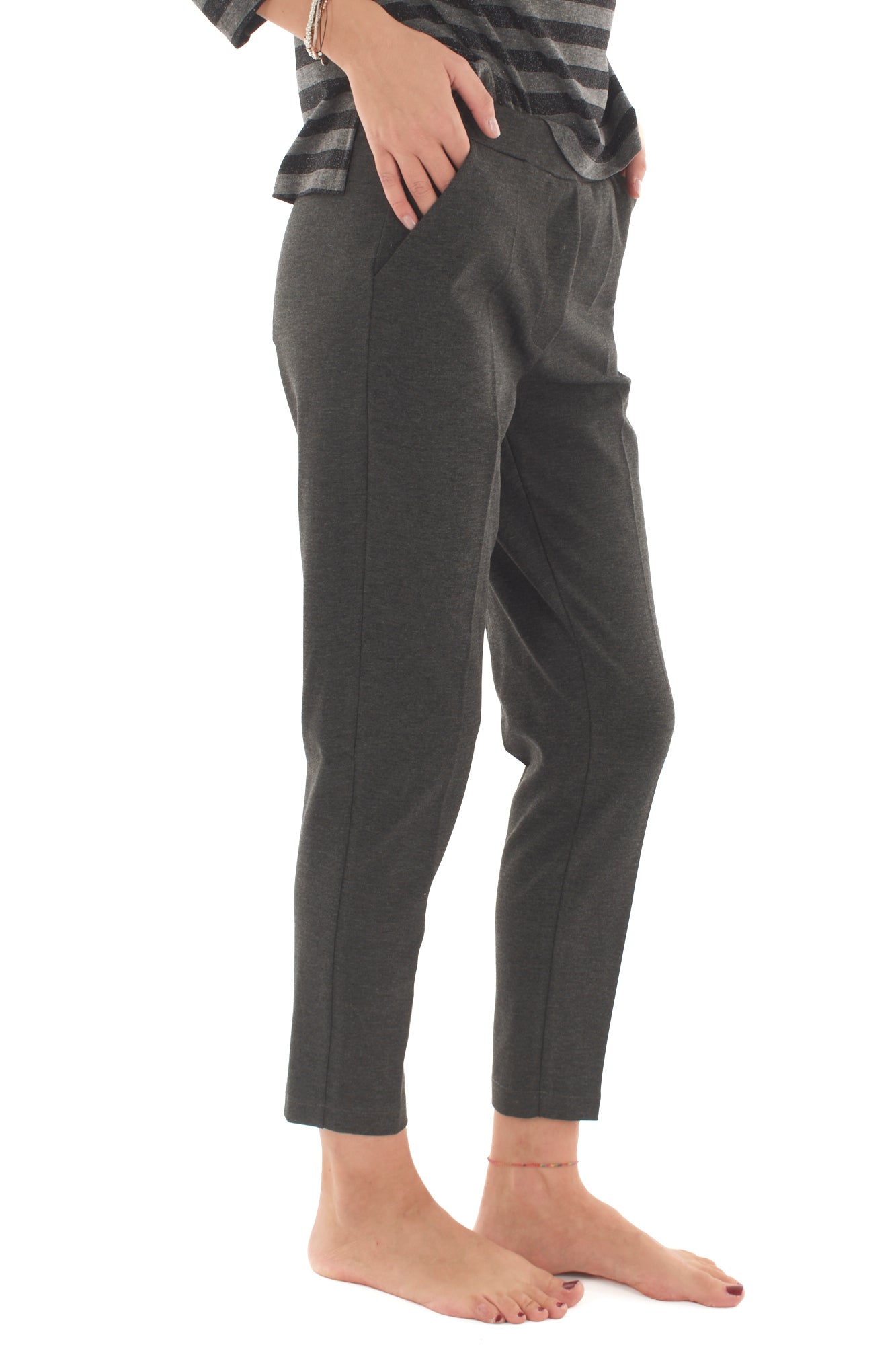 METOO Pantalone punto milano Metoo - Grigio Grigio