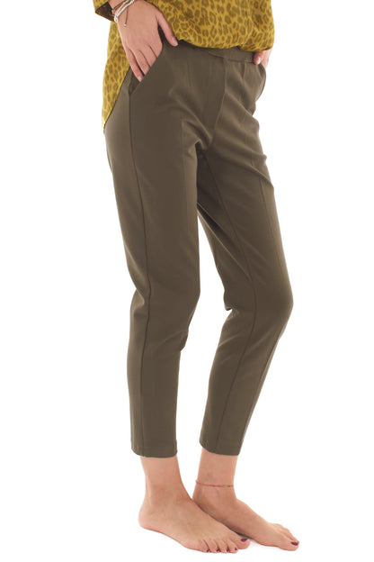 Pantalone punto milano Metoo - Verde