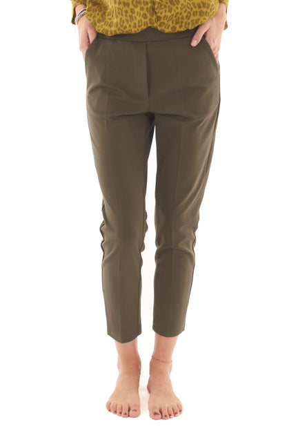 Pantalone punto milano Metoo - Verde