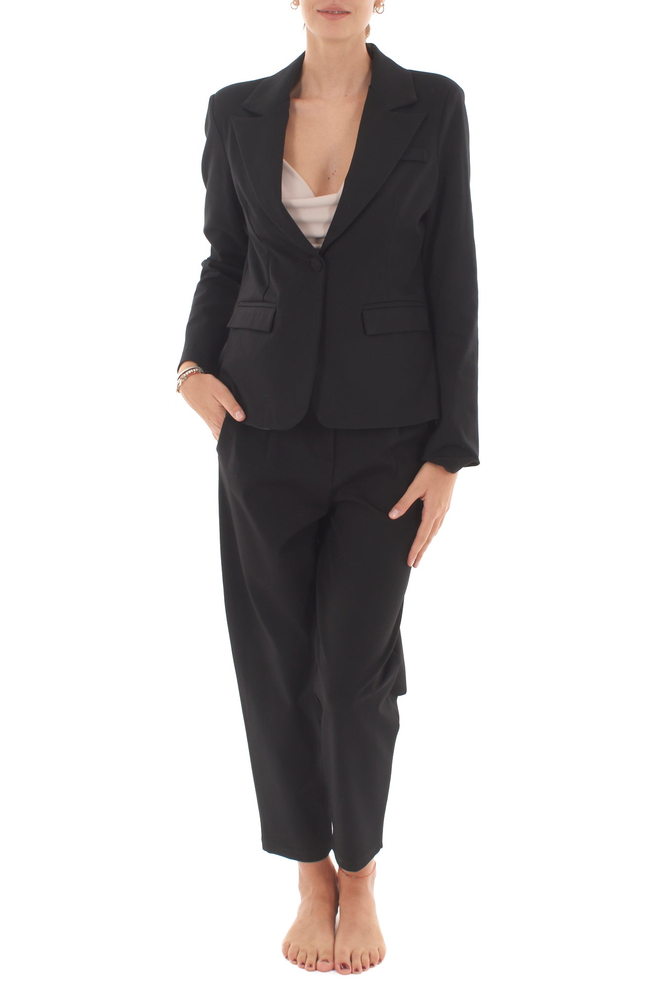 Giacca slim monopetto Metoo - Nero