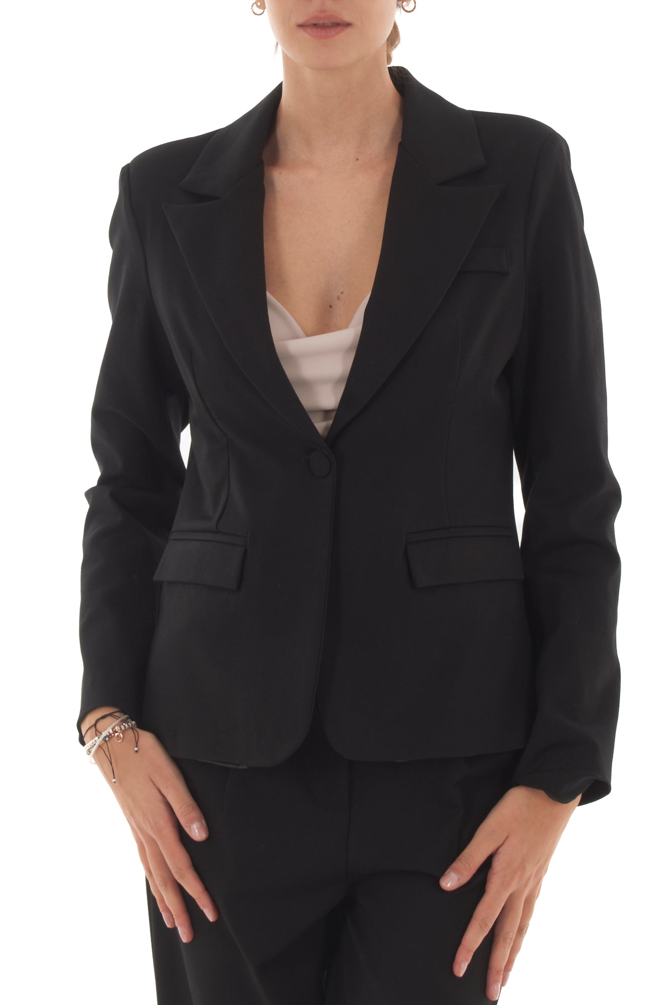 Giacca slim monopetto Metoo - Nero