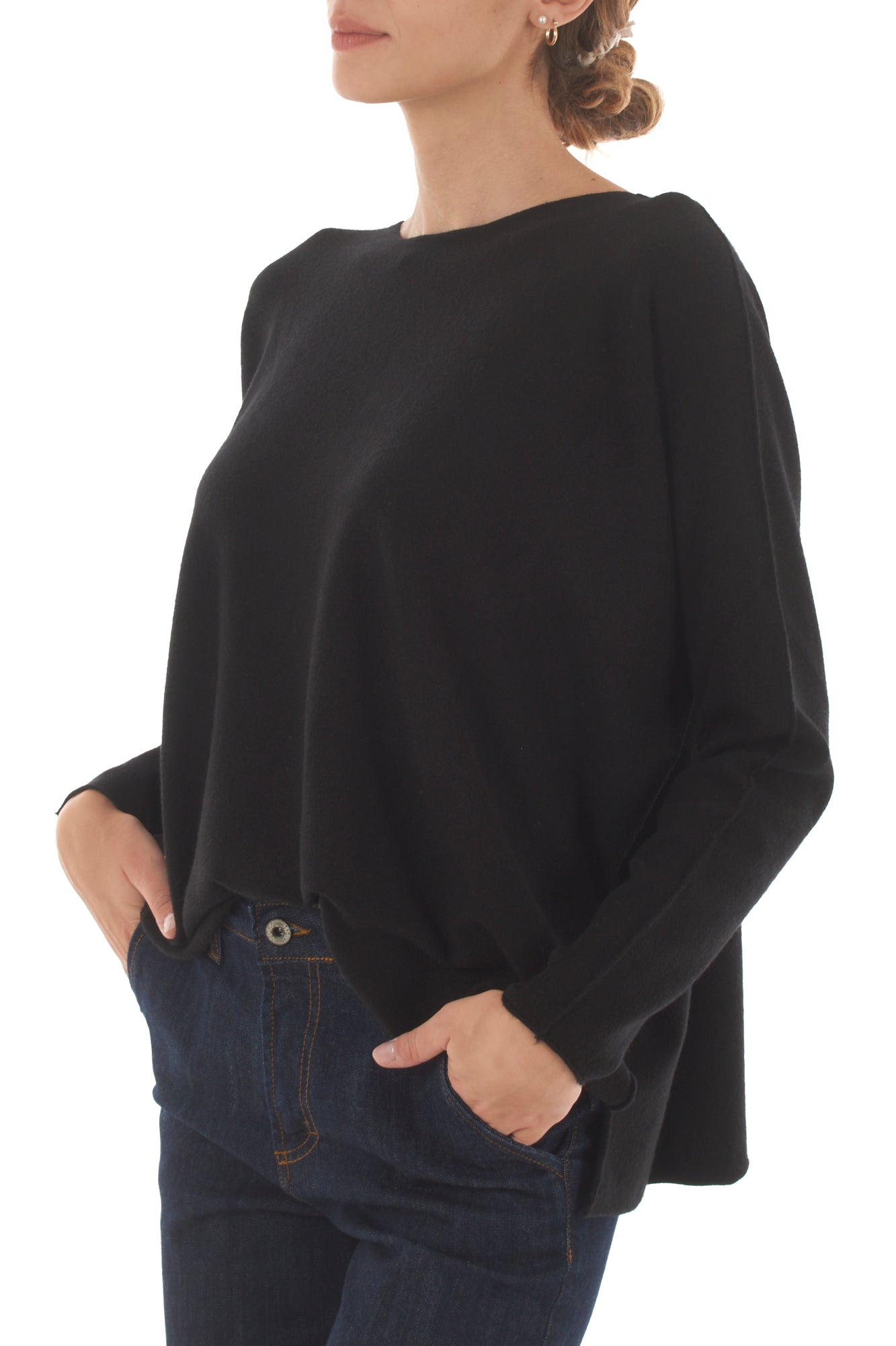 Maglione a scatoletta Metoo - Nero