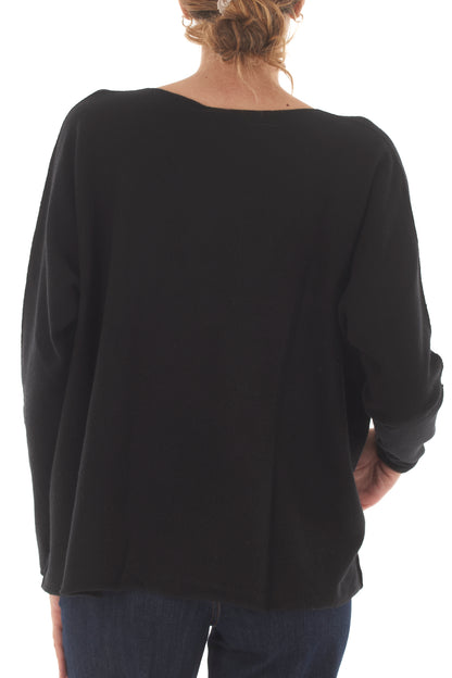 Maglione a scatoletta Metoo - Nero