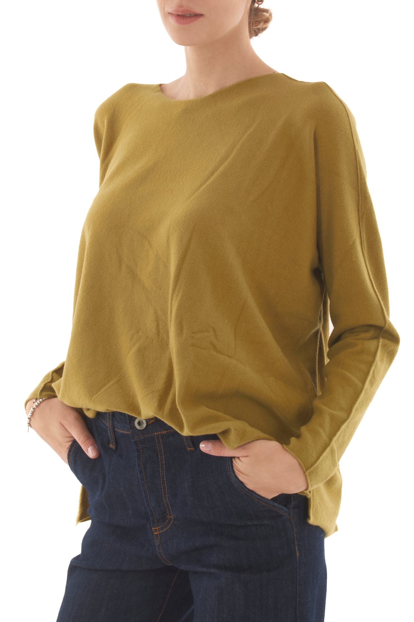 Maglione a scatoletta Metoo - Olio