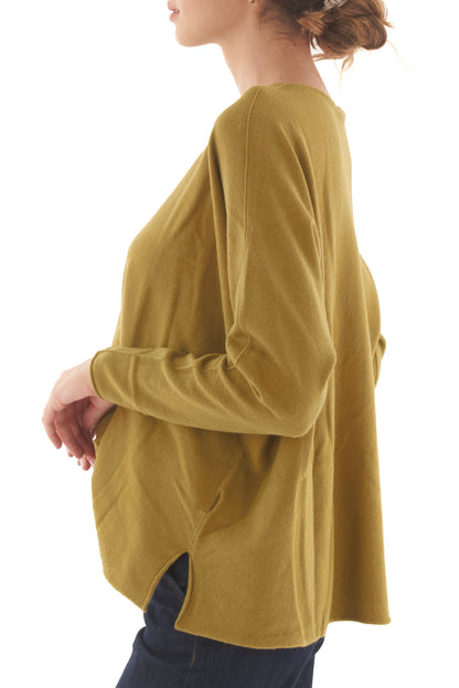 Maglione a scatoletta Metoo - Olio