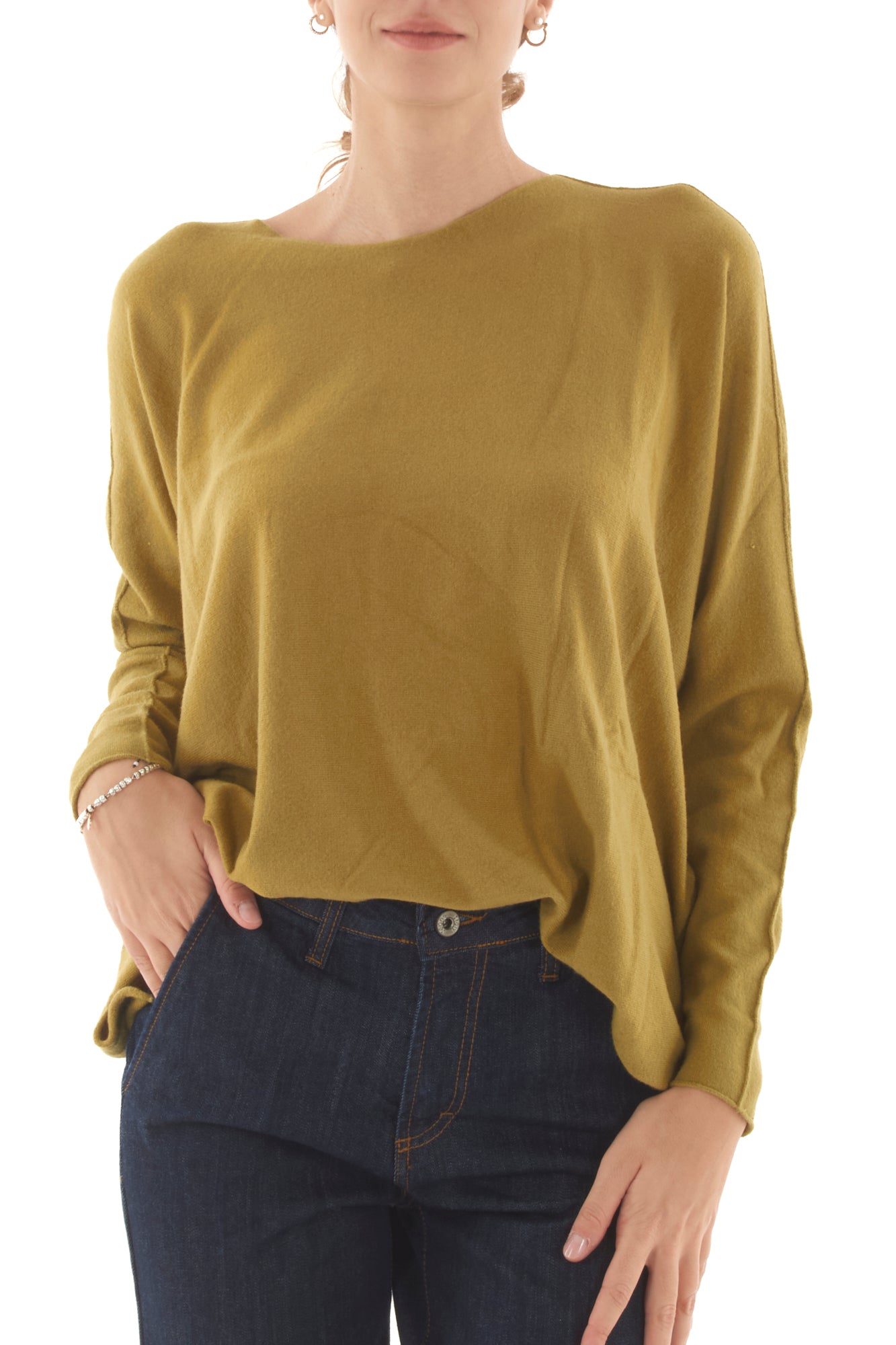 Maglione a scatoletta Metoo - Olio