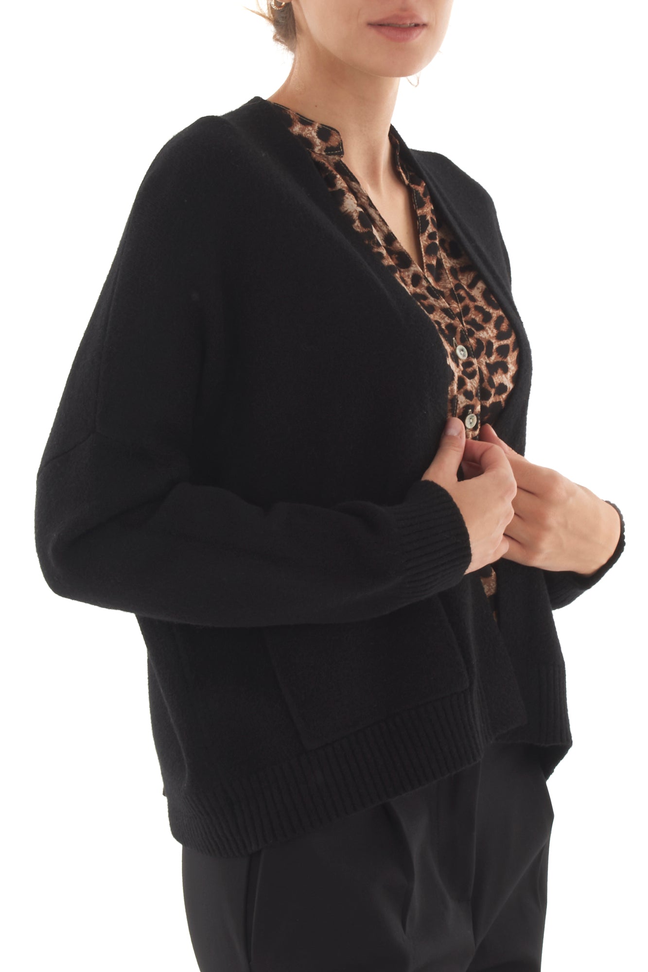 cardigan aperto Metoo - Nero