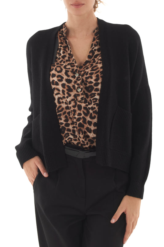 cardigan aperto Metoo - Nero