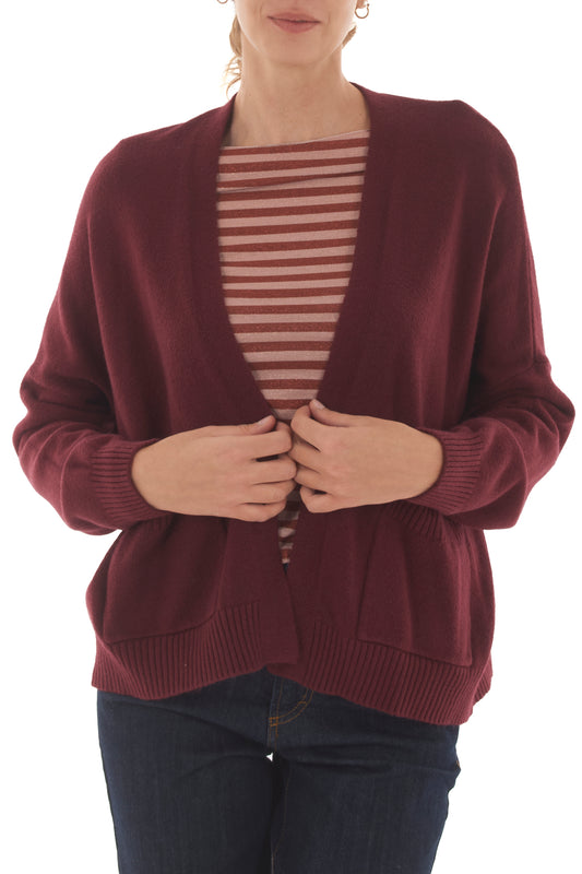 cardigan aperto Metoo - Vino
