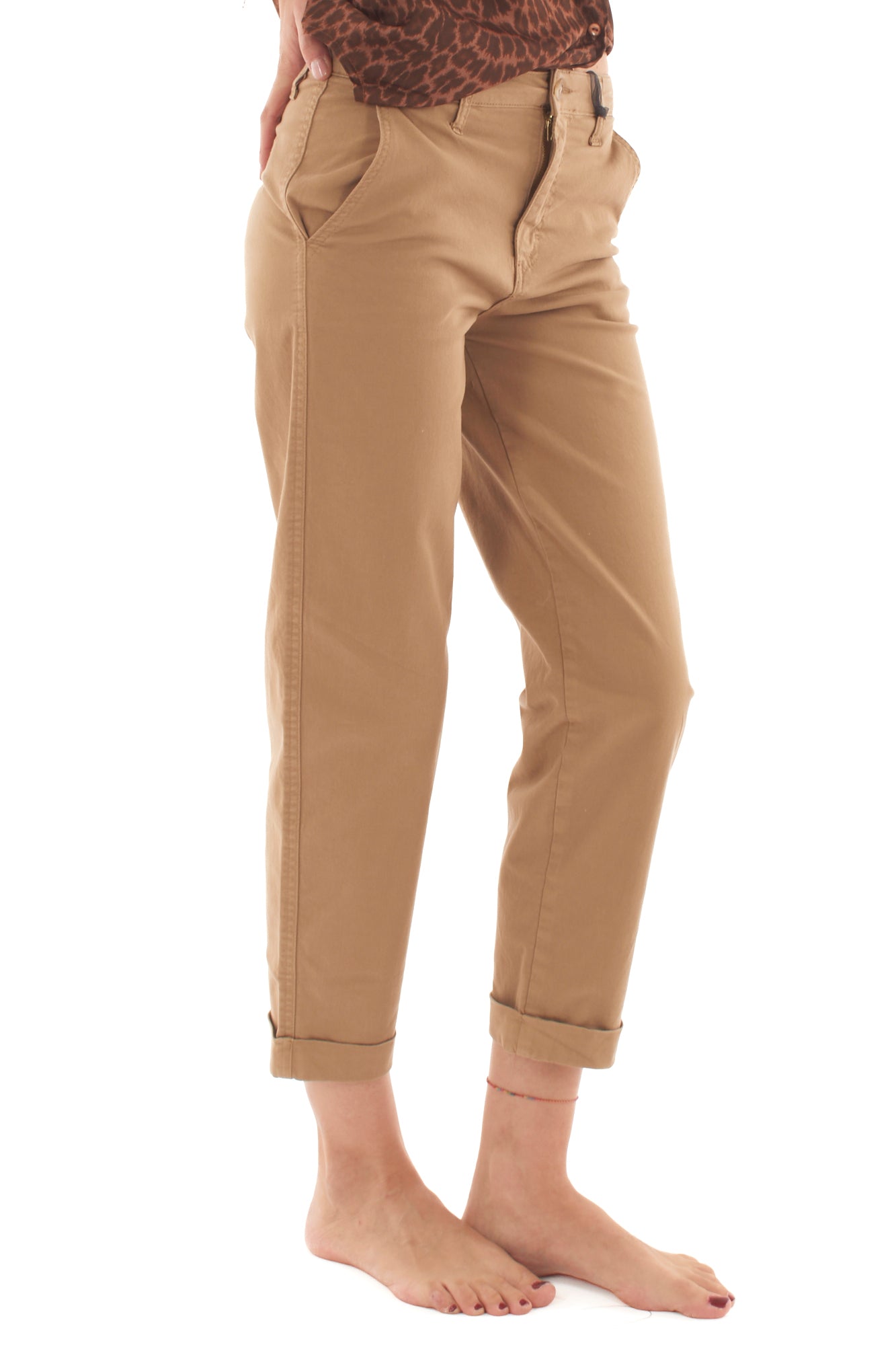 Pantalone carrot Metoo - Tabacco