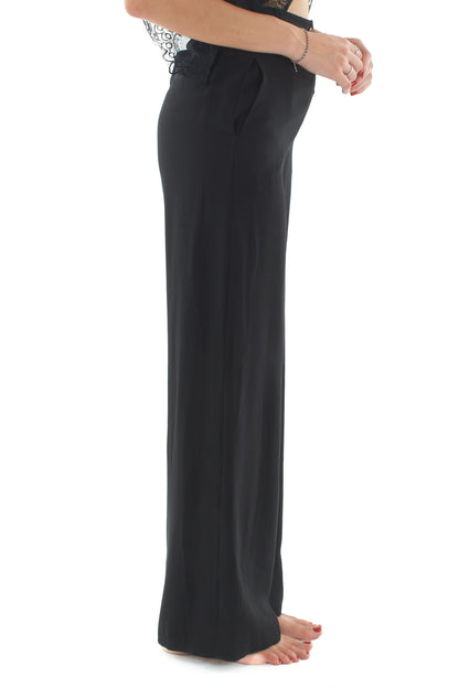 Pantalone a palazzo da Donna Motel - Nero