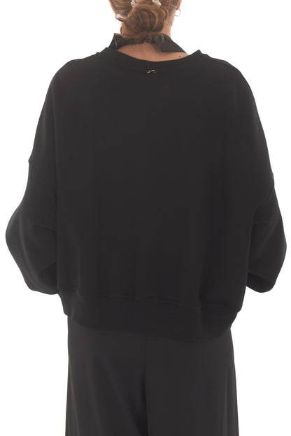felpa con colletto Souvenir - Nero