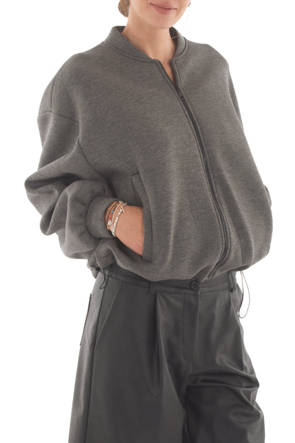 Bomber Susy mix - Grigio