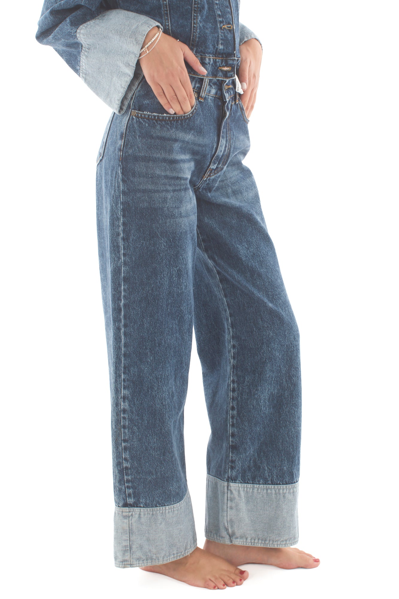 Jeans palazzo Susy mix - Jeans