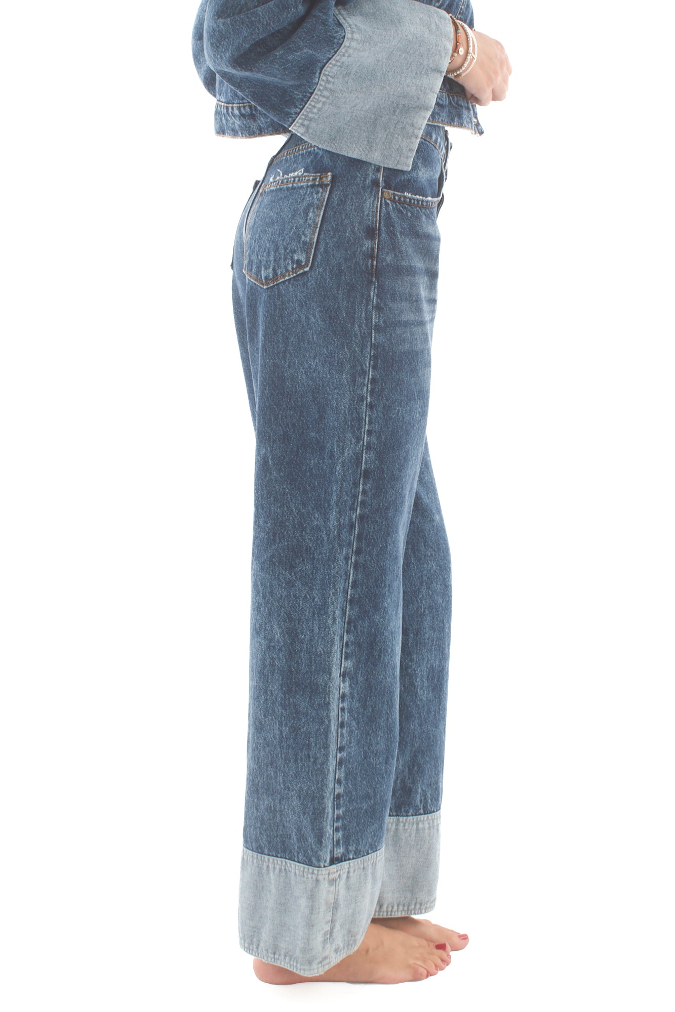 Jeans palazzo Susy mix - Jeans