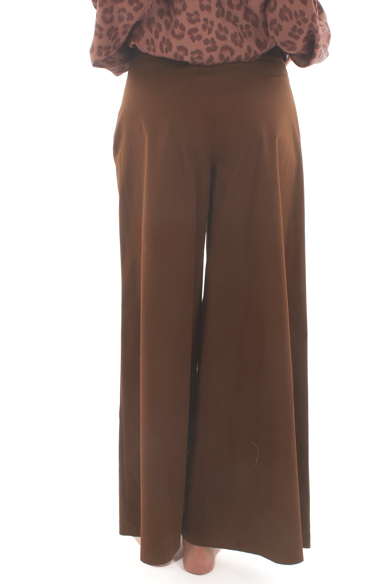 Pantalone con gamba larga Susy mix - Tabacco