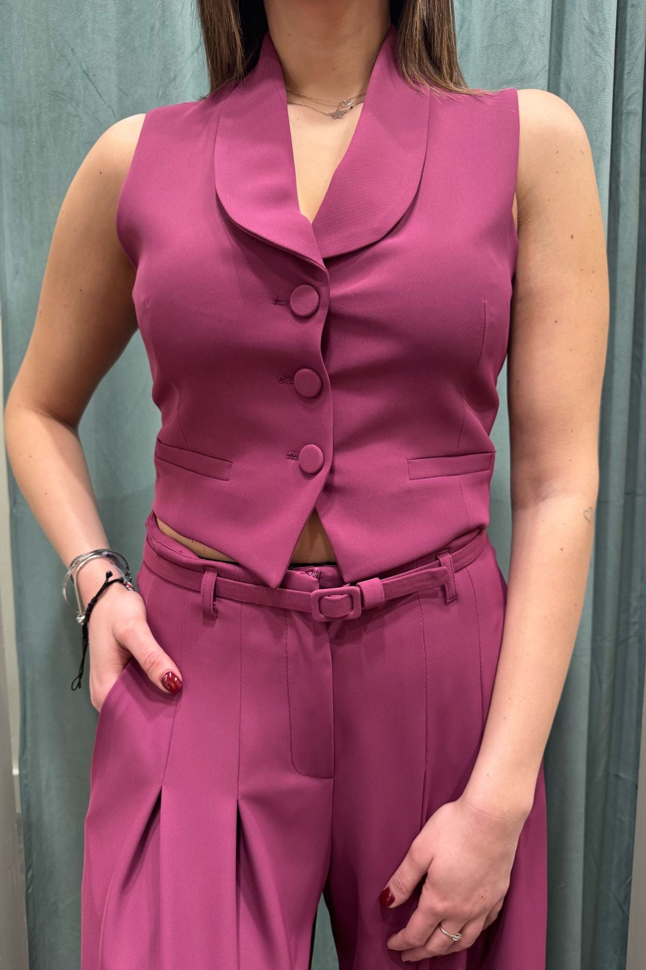 IMPERIAL Gilet smokink Imperial Magenta Magenta