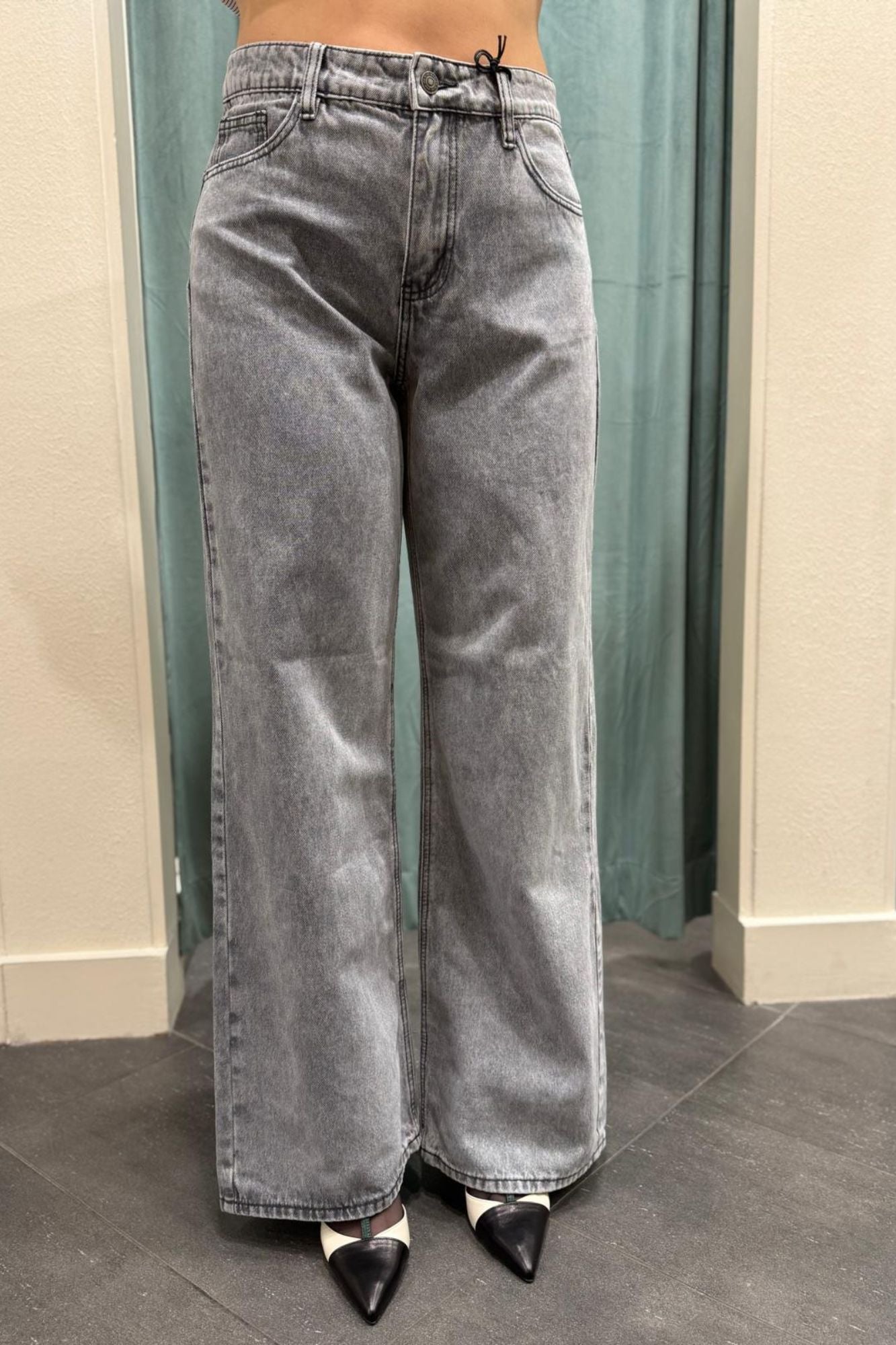 LE STREGHE Jeans palazzo Lestreghe - Grigio Grigio