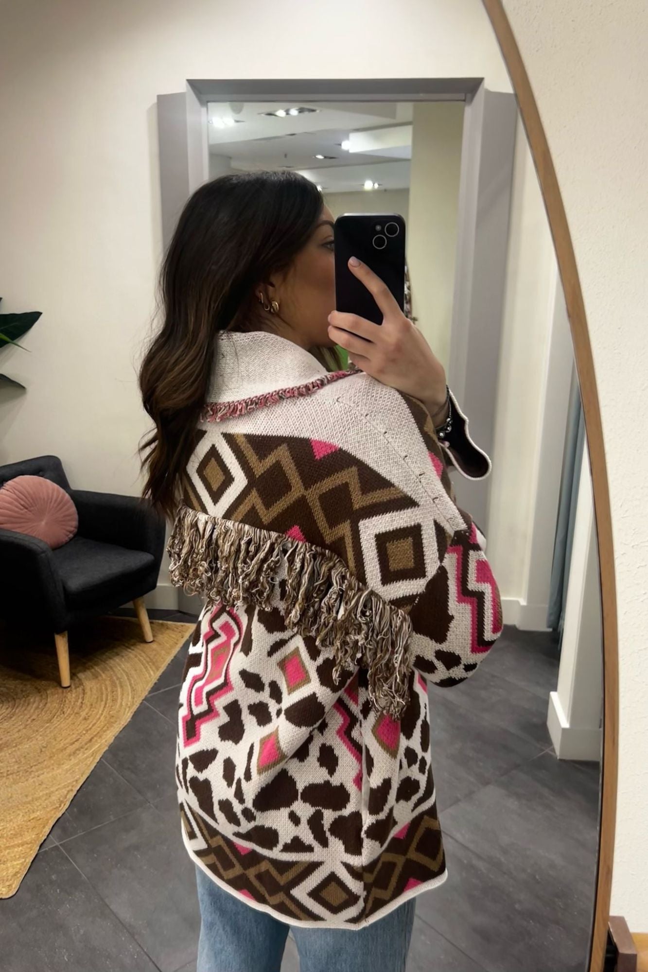 MOTEL Crdigan fantasia Motel - Celeste Fucsia